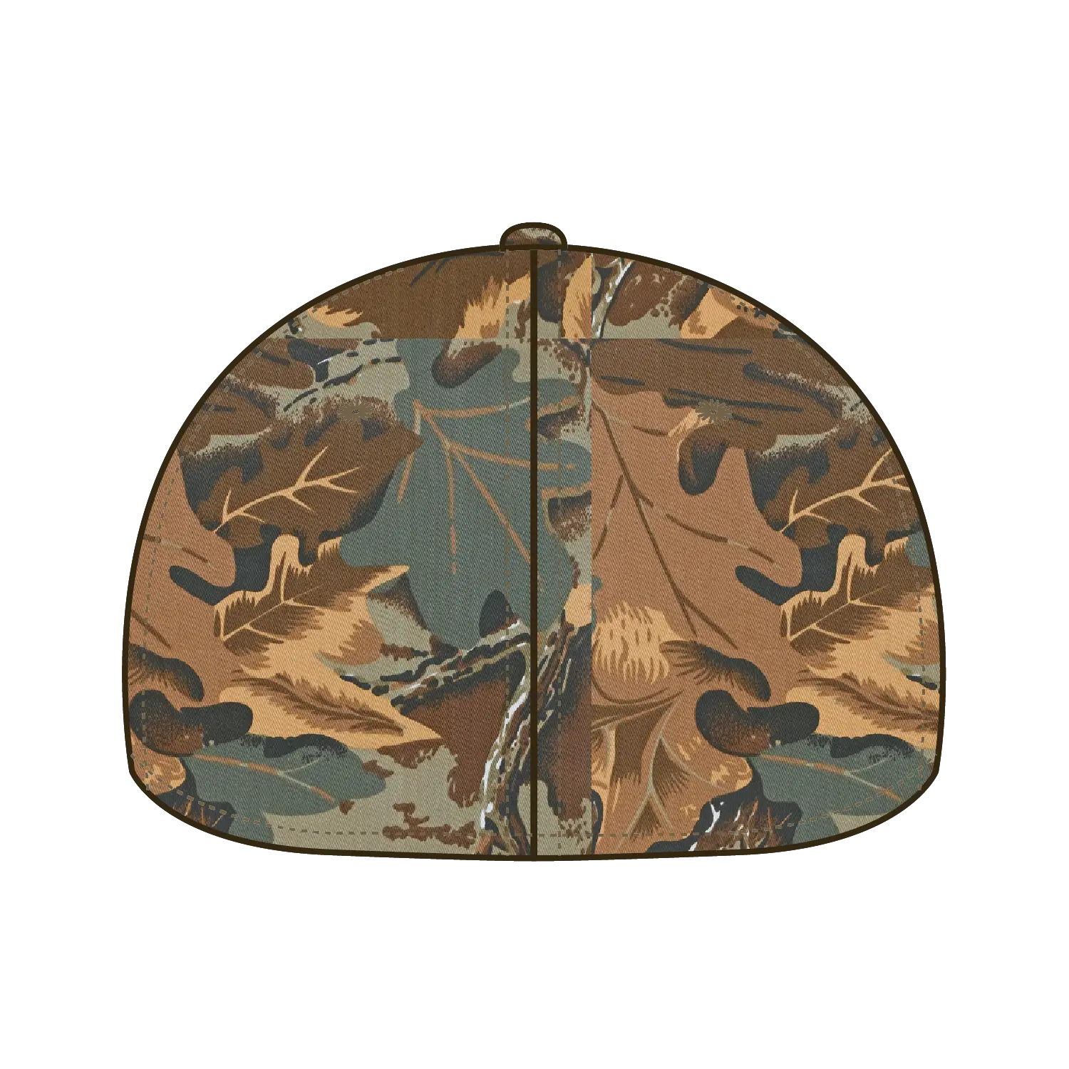 OTTO 77-379 ’OTTO Flex’ Fitted Camouflage 6 Panel Low Profile Baseball Cap - Kha/Brn/Lt.Ol.Grn - Kha/Brn/Lt.Ol.Grn