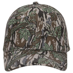 OTTO 77-379 ’OTTO Flex’ Fitted Camouflage 6 Panel Low Profile Baseball Cap - Gry/Dk.Grn - Gry/Dk.Grn / 7’’ - 7 1/4’’