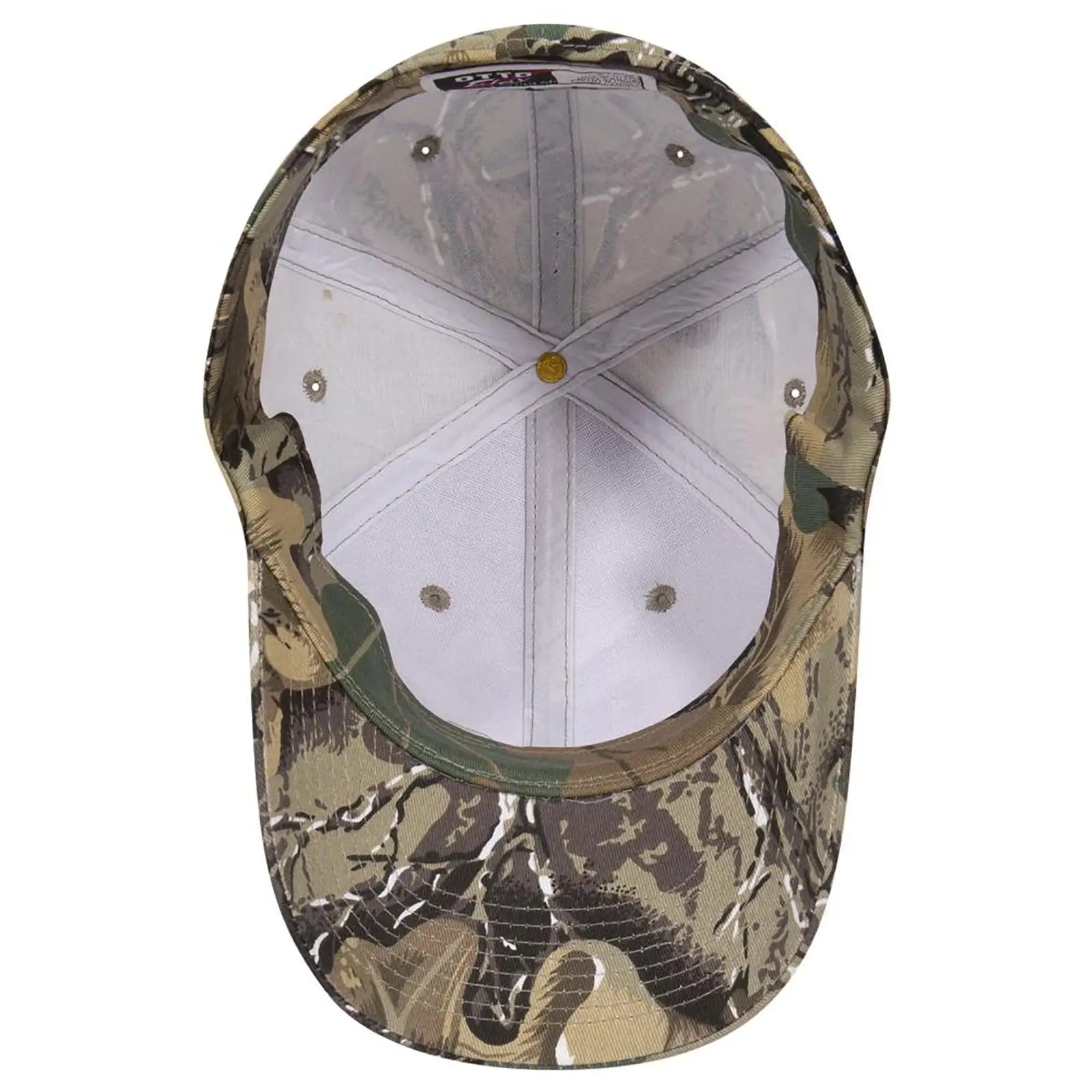 OTTO 77-379 ’OTTO Flex’ Fitted Camouflage 6 Panel Low Profile Baseball Cap - Kha/Brn/Lt.Ol.Grn - Kha/Brn/Lt.Ol.Grn