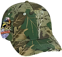 OTTO 77-379 Stretchable Camouflage Cotton Twill Low Profile Pro Style Cap - Khaki Brown Light Olive Green - Khaki Brown