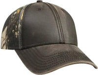 OTTO 78-1130 Camouflage 6 Panel Low Profile Baseball Cap - Dark Brown Khaki Black Dark Green - Brown Black / One Size