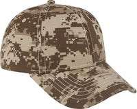 OTTO 78-1177 Digital Camouflage 6 Panel Low Profile Baseball Cap - Khaki Dark Olive Green DarkKhaki - Khaki Olive