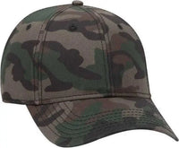 OTTO 78-1246 6 Panel Low Profile Syle Camouflage Cotton Twill Cap - Camo 4 - Multi-Colored / One Size Fits Most