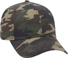 OTTO 78-1246 6 Panel Low Profile Syle Camouflage Cotton Twill Cap - Camo 8 - Multi-Colored / One Size Fits Most
