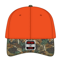 OTTO 78-353 Camouflage 6 Panel Low Profile Baseball Cap - Lt.Lod/Brn/Kly/N.Org - Lt.Lod/Brn/Kly/N.Org / 6 1/2’’ - 7
