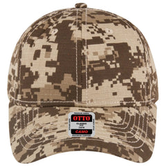 OTTO 78-353 Camouflage 6 Panel Low Profile Baseball Cap - Kha/D.Ol.Grn/D.Kha - Kha/D.Ol.Grn/D.Kha / 6 1/2’’ - 7 5/8’’