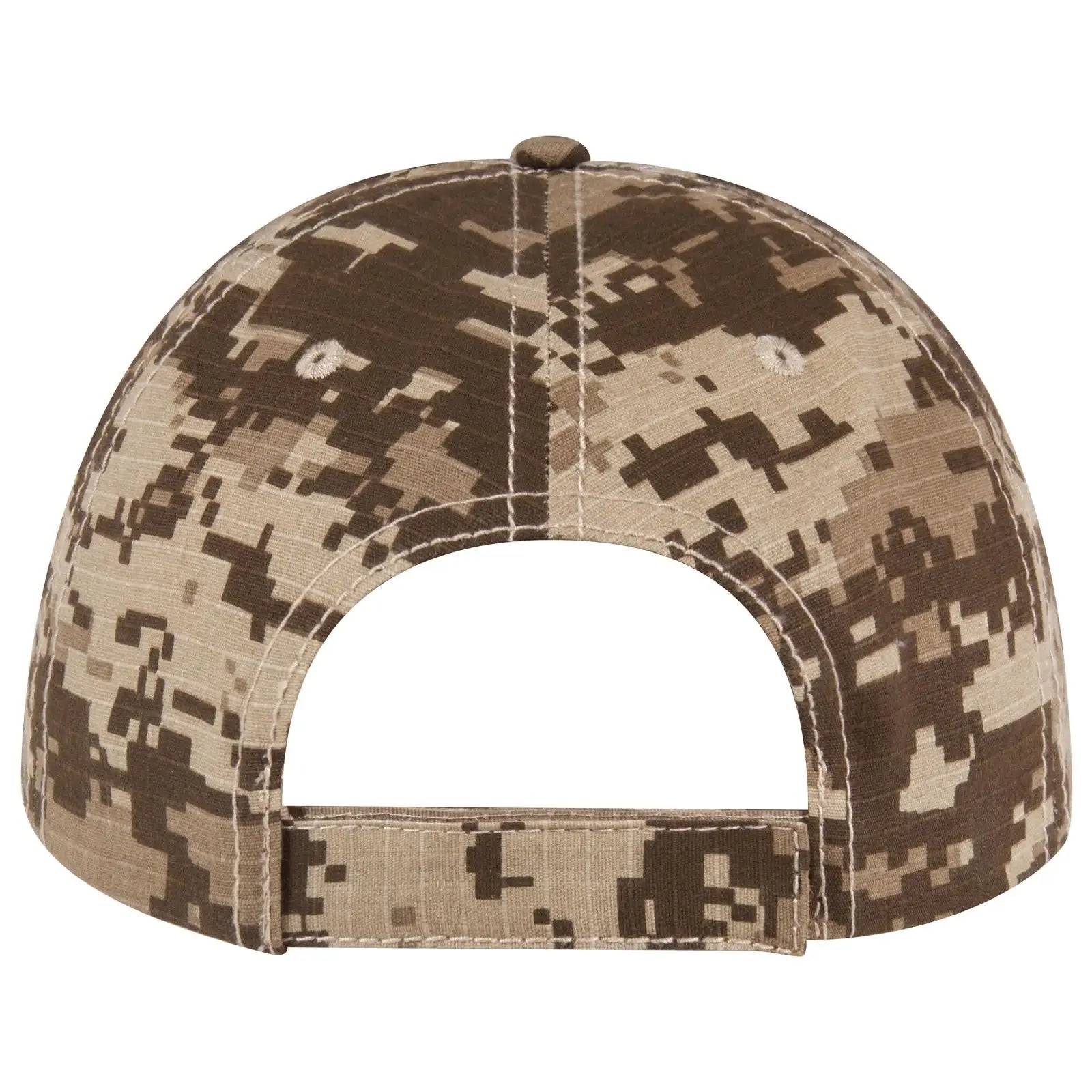 OTTO 78-353 Camouflage 6 Panel Low Profile Baseball Cap - Kha/D.Ol.Grn/D.Kha - Kha/D.Ol.Grn/D.Kha / 6 1/2’’ - 7 5/8’’