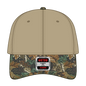 OTTO 78-353 Camouflage 6 Panel Low Profile Baseball Cap - Lt.Lod/Brn/Kly/Kha - Lt.Lod/Brn/Kly/Kha / 6 1/2’’ - 7 5/8’’