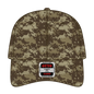 OTTO 78-353 Camouflage 6 Panel Low Profile Baseball Cap - Kha/D.Ol.Grn/D.Kha - Kha/D.Ol.Grn/D.Kha / 6 1/2’’ - 7 5/8’’