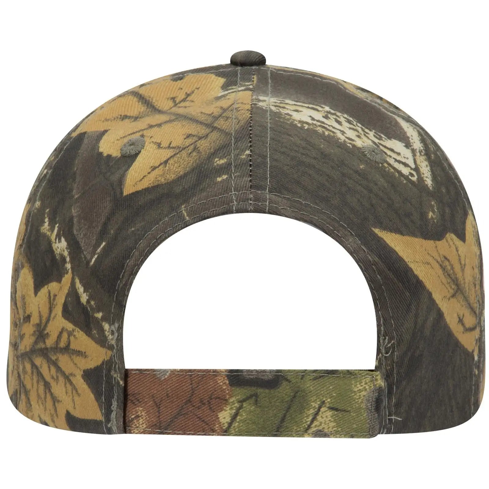 OTTO 78-353 Camouflage 6 Panel Low Profile Baseball Cap - Blk/Dk.Kha/Ch.Gry - Blk/Dk.Kha/Ch.Gry / 6 1/2’’ - 7 5/8’’