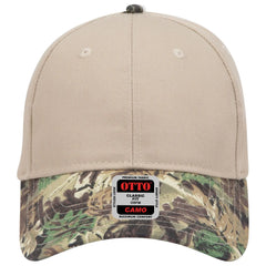 OTTO 78-353 Camouflage 6 Panel Low Profile Baseball Cap - Lt.Lod/Brn/Kly/Kha - Lt.Lod/Brn/Kly/Kha / 6 1/2’’ - 7 5/8’’