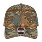 OTTO 78-353 Camouflage 6 Panel Low Profile Baseball Cap - Kha/Brn/Lt.Ol.Grn - Kha/Brn/Lt.Ol.Grn / 6 1/2’’ - 7 5/8’’