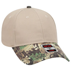 OTTO 78-353 Camouflage 6 Panel Low Profile Baseball Cap - Lt.Lod/Brn/Kly/Kha - Lt.Lod/Brn/Kly/Kha / 6 1/2’’ - 7 5/8’’