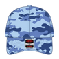 OTTO 78-353 Camouflage 6 Panel Low Profile Baseball Cap - Aqua/Lk Blu - Aqua/Lk Blu / 6 1/2’’ - 7 5/8’’