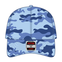 OTTO 78-353 Camouflage 6 Panel Low Profile Baseball Cap - Aqua/Lk Blu - Aqua/Lk Blu / 6 1/2’’ - 7 5/8’’