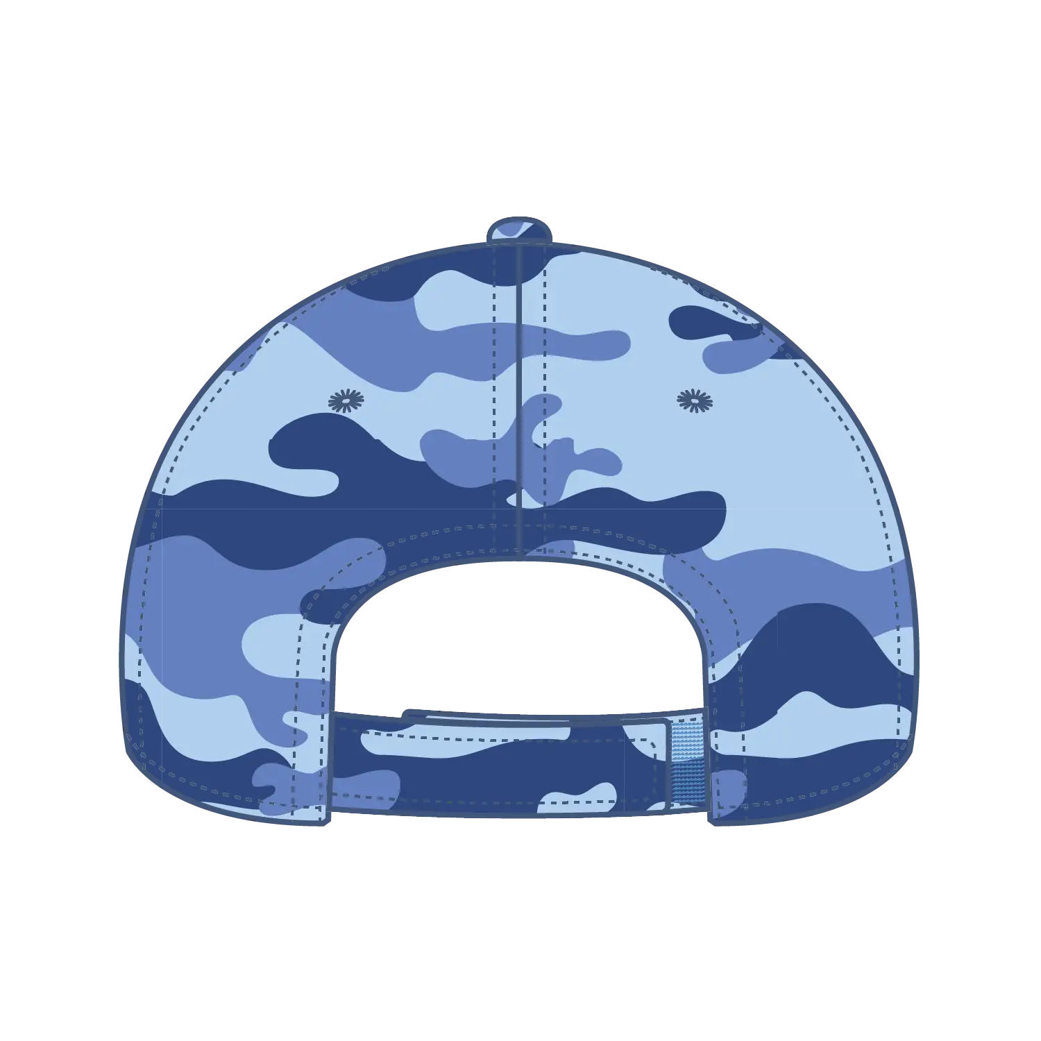 OTTO 78-353 Camouflage 6 Panel Low Profile Baseball Cap - Aqua/Lk Blu - Aqua/Lk Blu / 6 1/2’’ - 7 5/8’’