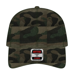OTTO 78-353 Camouflage 6 Panel Low Profile Baseball Cap - Camo 004 - Camo 004 / 6 1/2’’ - 7 5/8’’