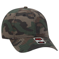 OTTO 78-353 Camouflage 6 Panel Low Profile Baseball Cap - Camo 004 - Camo 004 / 6 1/2’’ - 7 5/8’’