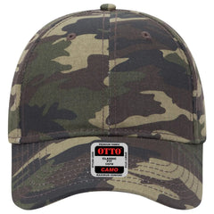 OTTO 78-353 Camouflage 6 Panel Low Profile Baseball Cap - Camo 008 - Camo 008 / 6 1/2’’ - 7 5/8’’