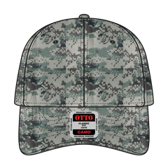 OTTO 78-353 Camouflage 6 Panel Low Profile Baseball Cap - Kha/Brn/Blk - Kha/Brn/Blk / 6 1/2’’ - 7 5/8’’
