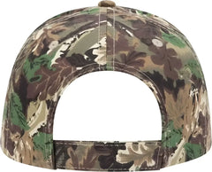 OTTO 78-353 Camouflage 6 Panel Low Profile Baseball Cap - Light Loden Brown Kelly - Olive Kelly / One Size Fits Most