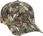 OTTO 78-353 Camouflage 6 Panel Low Profile Baseball Cap - Light Loden Brown Kelly - Olive Kelly / One Size Fits Most