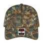 OTTO 78-353 Camouflage 6 Panel Low Profile Baseball Cap - Lt.Lod/Brn/Kly - Lt.Lod/Brn/Kly / 6 1/2’’ - 7 5/8’’