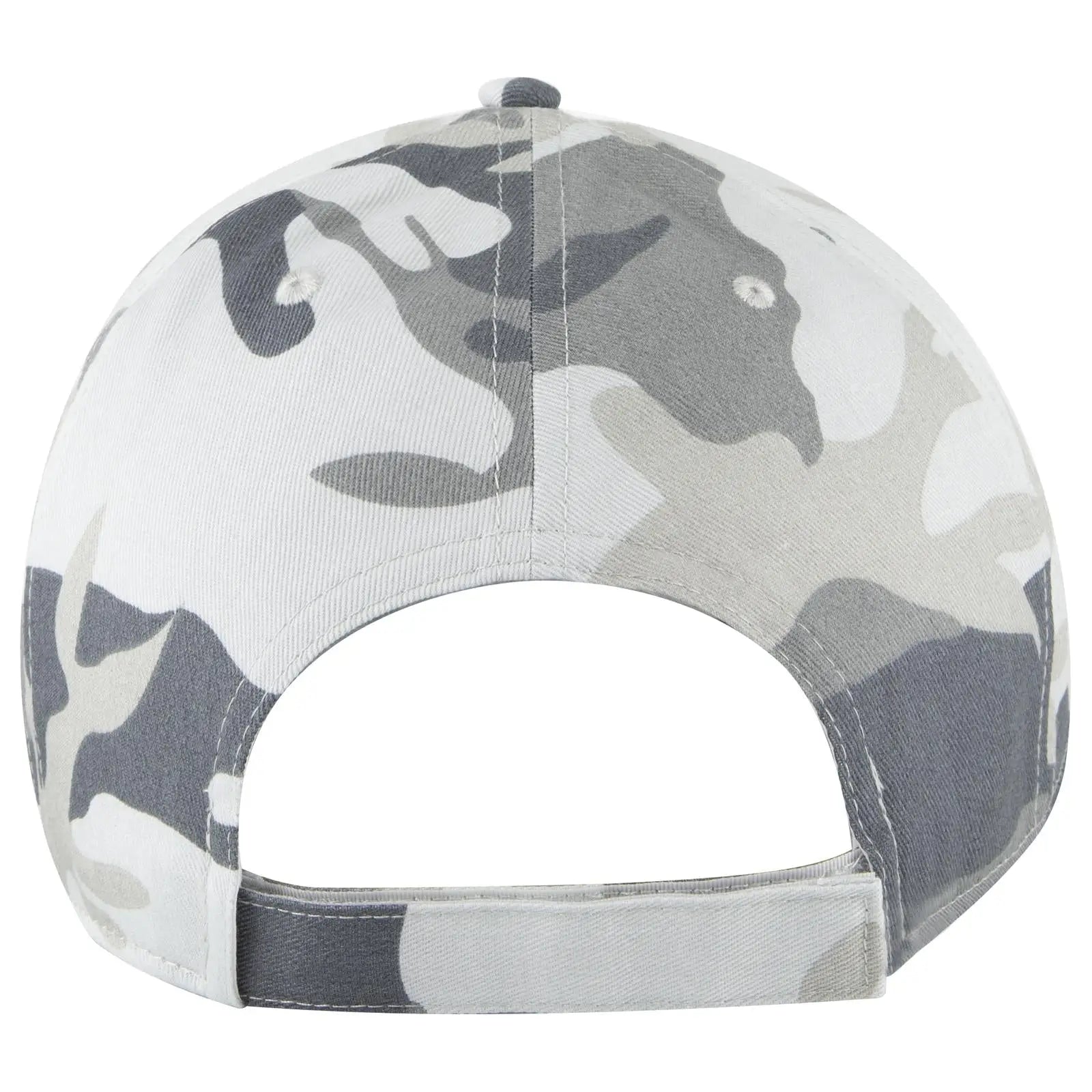 OTTO 78-353 Camouflage 6 Panel Low Profile Baseball Cap - St Gry/Gry - St Gry/Gry / 6 1/2’’ - 7 5/8’’