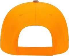 OTTO 78-754 Camouflage 6 Panel Low Profile Baseball Cap - Khaki Brown Light Olive Green Neon Orange - Khaki Orange