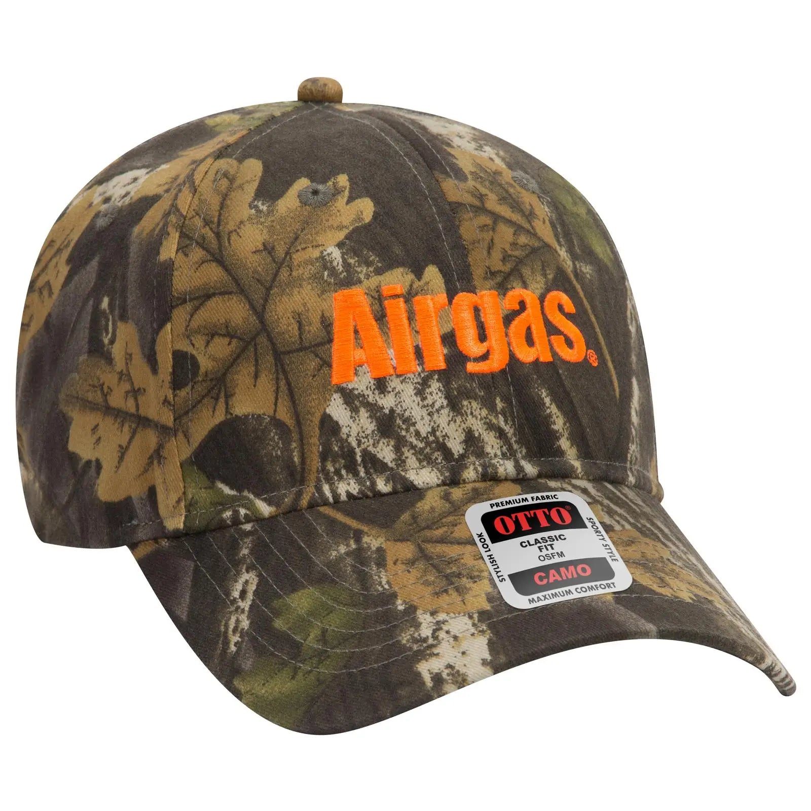 OTTO 78-835 Camouflage 6 Panel Low Profile Baseball Cap - Blk/Dk.Kha/Ch.Gry - Blk/Dk.Kha/Ch.Gry / 6 1/2’’ - 7 5/8’’