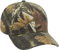 OTTO 78-835 Camouflage 6 Panel Low Profile Baseball Cap - Black Dark Khaki Charcoal - Black Khaki / One Size Fits Most