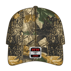 OTTO 78-835 Camouflage 6 Panel Low Profile Baseball Cap - Kha/Blk/Dk.Grn - Kha/Blk/Dk.Grn / 6 1/2’’ - 7 5/8’’
