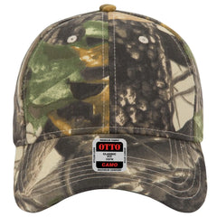 OTTO 78-835 Camouflage 6 Panel Low Profile Baseball Cap - Kha/Blk/Dk.Grn - Kha/Blk/Dk.Grn / 6 1/2’’ - 7 5/8’’