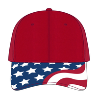 OTTO 80-1327 6 Panel Low Profile Baseball Cap - Black - Black / 6 1/2’’ - 7 5/8’’
