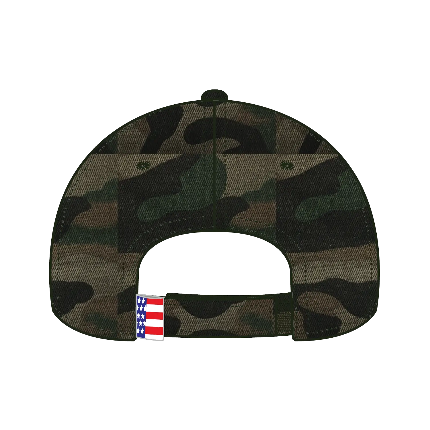 OTTO 80-1327 6 Panel Low Profile Baseball Cap - Camo 004 - Camo 004 / 6 1/2’’ - 7 5/8’’