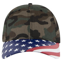 OTTO 80-1327 6 Panel Low Profile Baseball Cap - Camo 004 - Camo 004 / 6 1/2’’ - 7 5/8’’