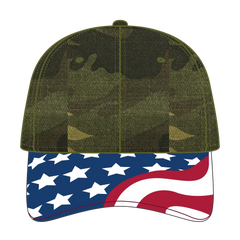 OTTO 80-1327 6 Panel Low Profile Baseball Cap - Camo 008 - Camo 008 / 6 1/2’’ - 7 5/8’’