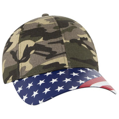 OTTO 80-1327 6 Panel Low Profile Baseball Cap - Camo 010 - Camo 010 / 6 1/2’’ - 7 5/8’’