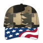 OTTO 80-1327 6 Panel Low Profile Baseball Cap - Camo 010 - Camo 010 / 6 1/2’’ - 7 5/8’’