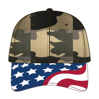 OTTO 80-1327 6 Panel Low Profile Baseball Cap - Camo 010 - Camo 010 / 6 1/2’’ - 7 5/8’’