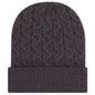 OTTO 82-1 12’’ Cable Knit Beanie with Rib Knit Cuff - Char. Gray - Char. Gray / 7 3/8’’ - 7 5/8’’
