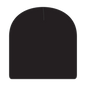 OTTO 82-1010 8’’ Classic Knit Beanie - Black - Black / 7 3/8’’ - 7 5/8’’