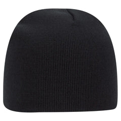 OTTO 82-1010 8’’ Classic Knit Beanie - Black - Black / 7 3/8’’ - 7 5/8’’