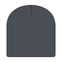 OTTO 82-1010 8’’ Classic Knit Beanie - Char. Gray - Char. Gray / 7 3/8’’ - 7 5/8’’