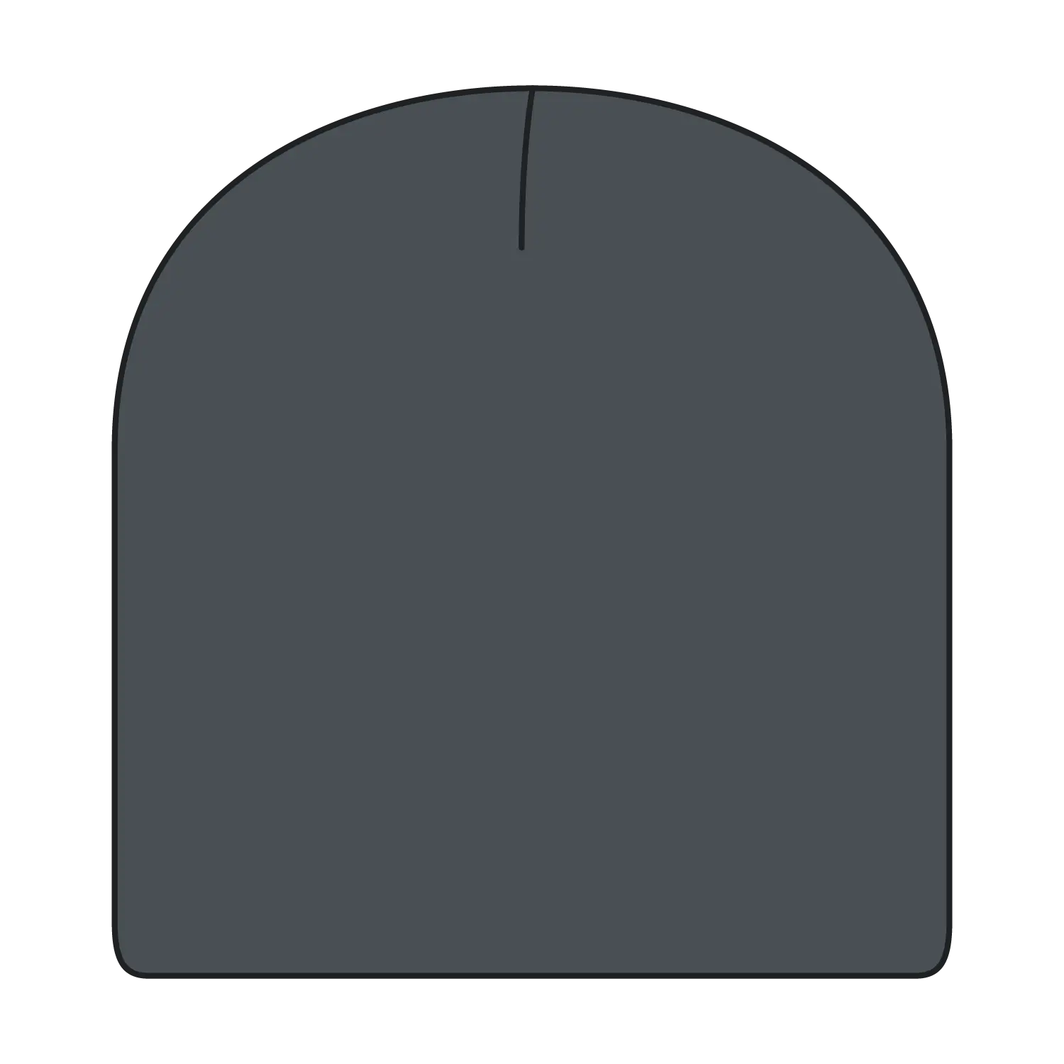 OTTO 82-1010 8’’ Classic Knit Beanie - Char. Gray - Char. Gray / 7 3/8’’ - 7 5/8’’