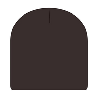OTTO 82-1010 8’’ Classic Knit Beanie - Dk. Brown - Dk. Brown / 7 3/8’’ - 7 5/8’’