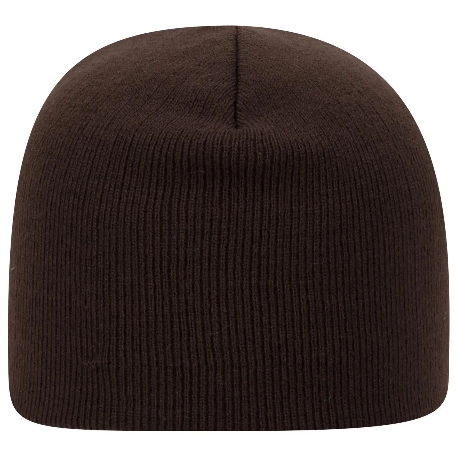 OTTO 82-1010 8’’ Classic Knit Beanie - Dk. Brown - Dk. Brown / 7 3/8’’ - 7 5/8’’