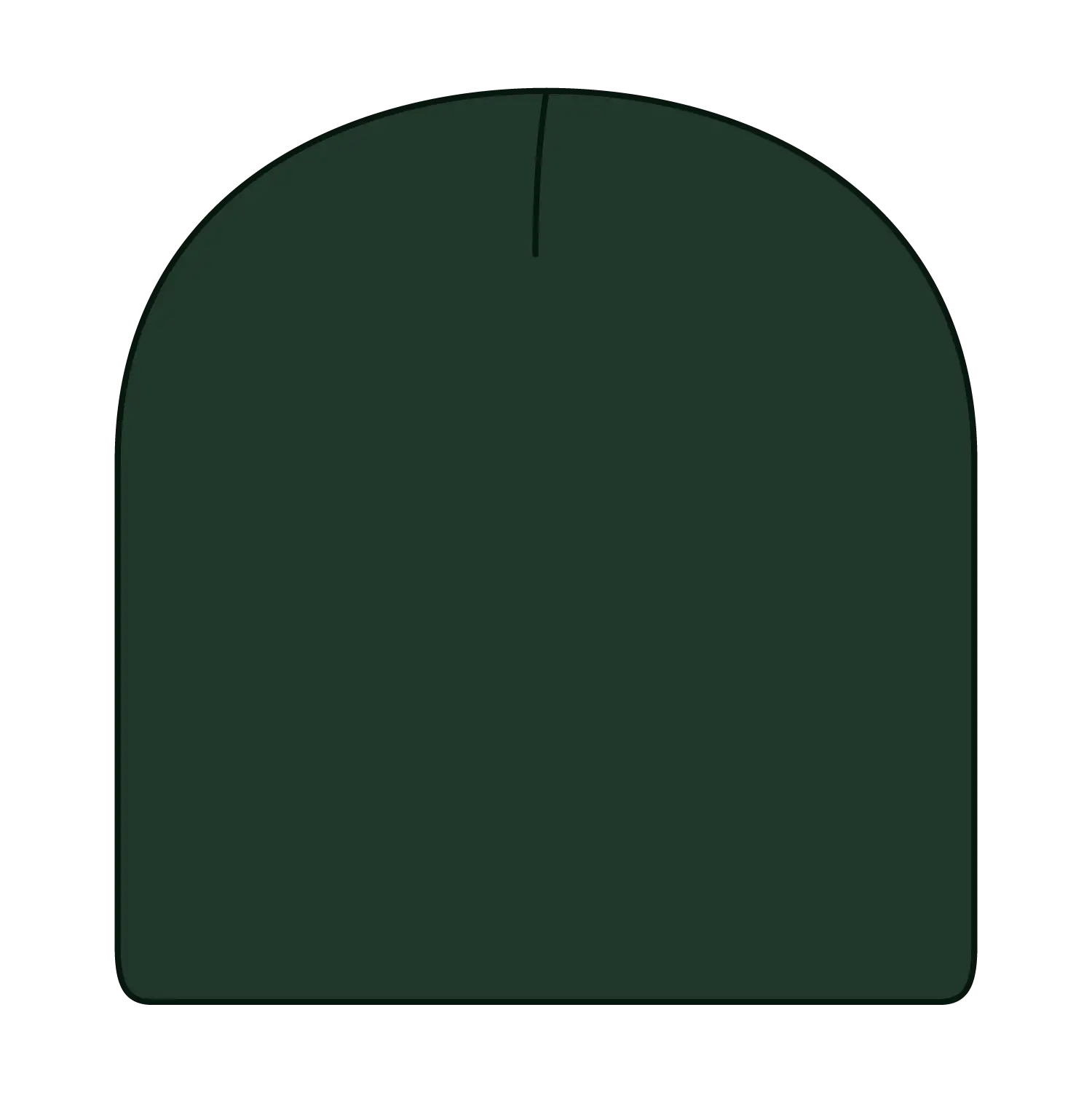 OTTO 82-1010 8’’ Classic Knit Beanie - Dk. Green - Dk. Green / 7 3/8’’ - 7 5/8’’