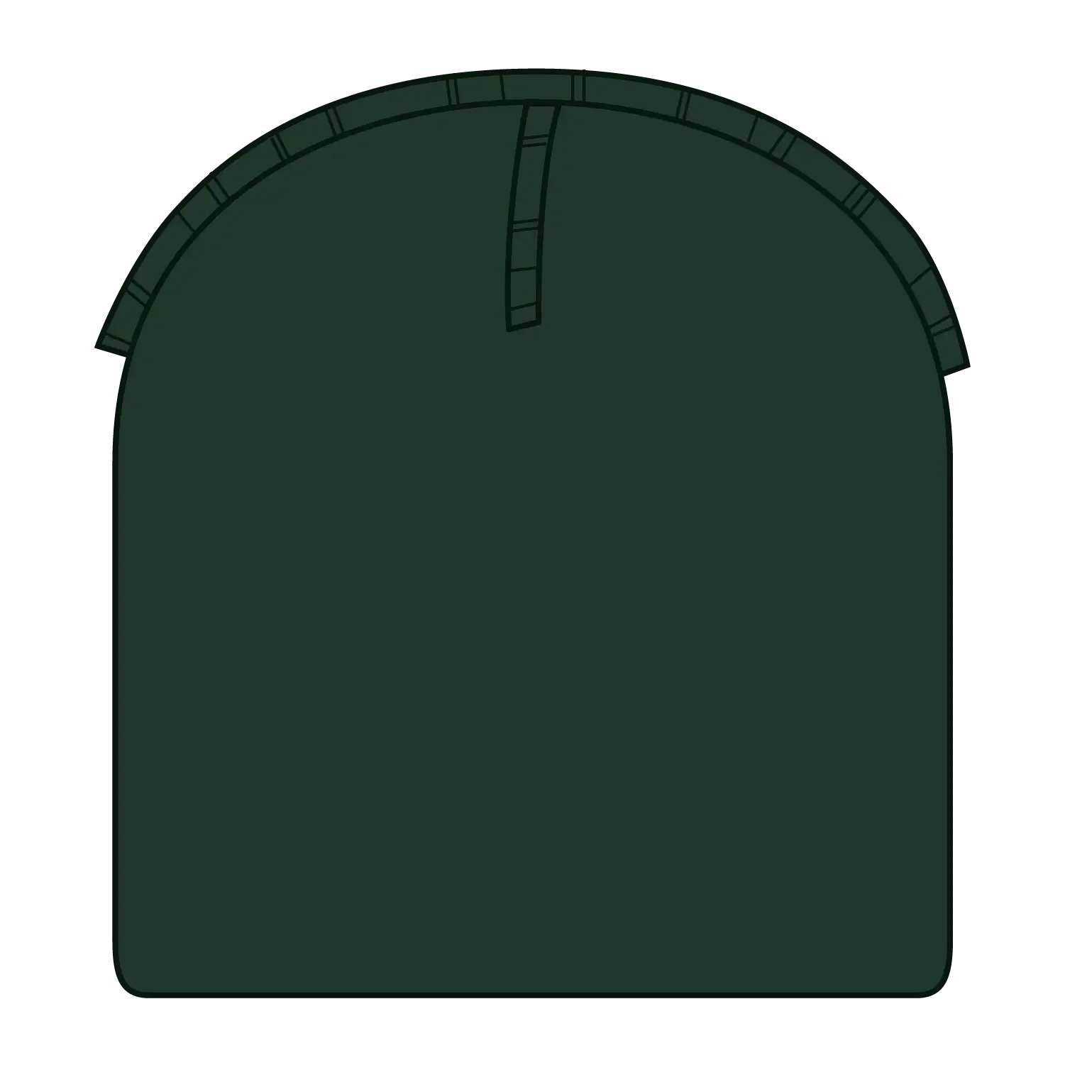 OTTO 82-1010 8’’ Classic Knit Beanie - Dk. Green - Dk. Green / 7 3/8’’ - 7 5/8’’