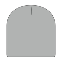 OTTO 82-1010 8’’ Classic Knit Beanie - Gray - Gray / 7 3/8’’ - 7 5/8’’